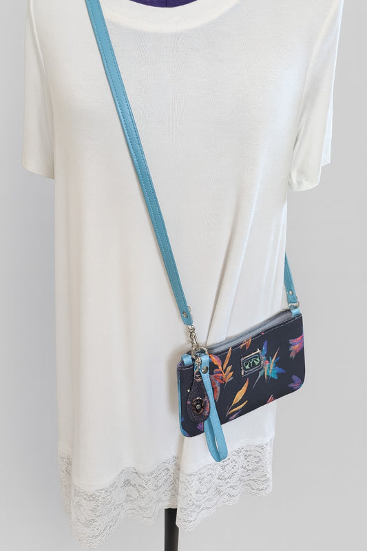 Laura’s Travel Wallet Crossbody – Compact Travel Purse with Card Slots & Wristlet Option