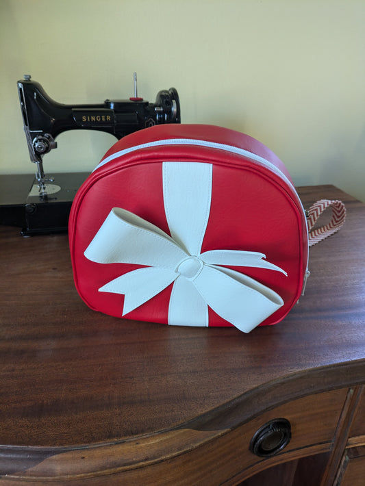 3D Bow Holiday Bag – Festive Crossbody/Backpack Purse with Holiday Flair