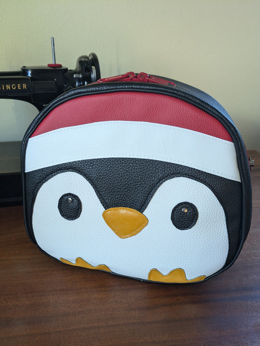 Penguin Holiday Crossbody/Backpack Convertible Bag – Cute Winter Purse for Festive Fun