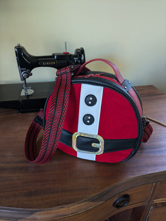 Holiday Santa Belly Crossbody Bag